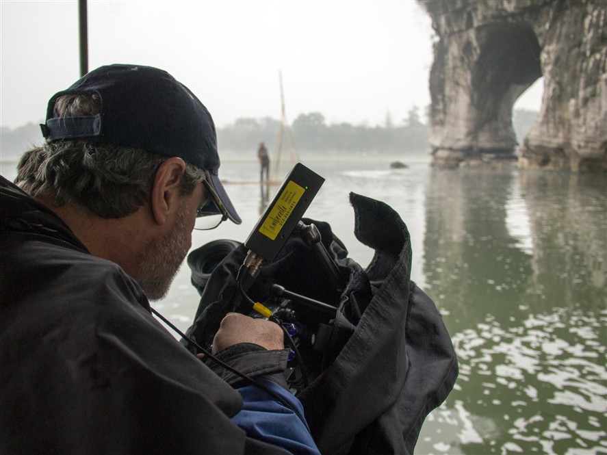Hong Kong camera crew working on a production set